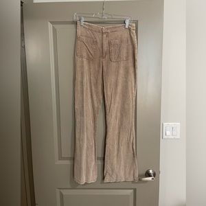 Brown ribbed pants